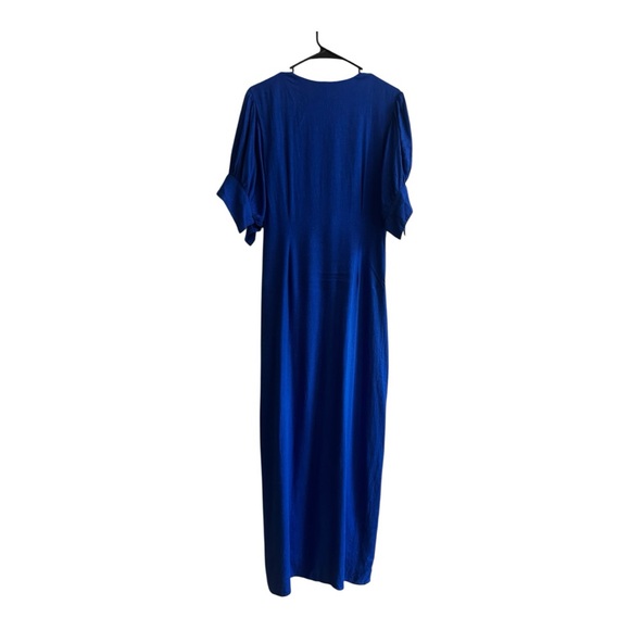 Free people vintage summer midi dress Royal blue XL - Picture 7 of 13